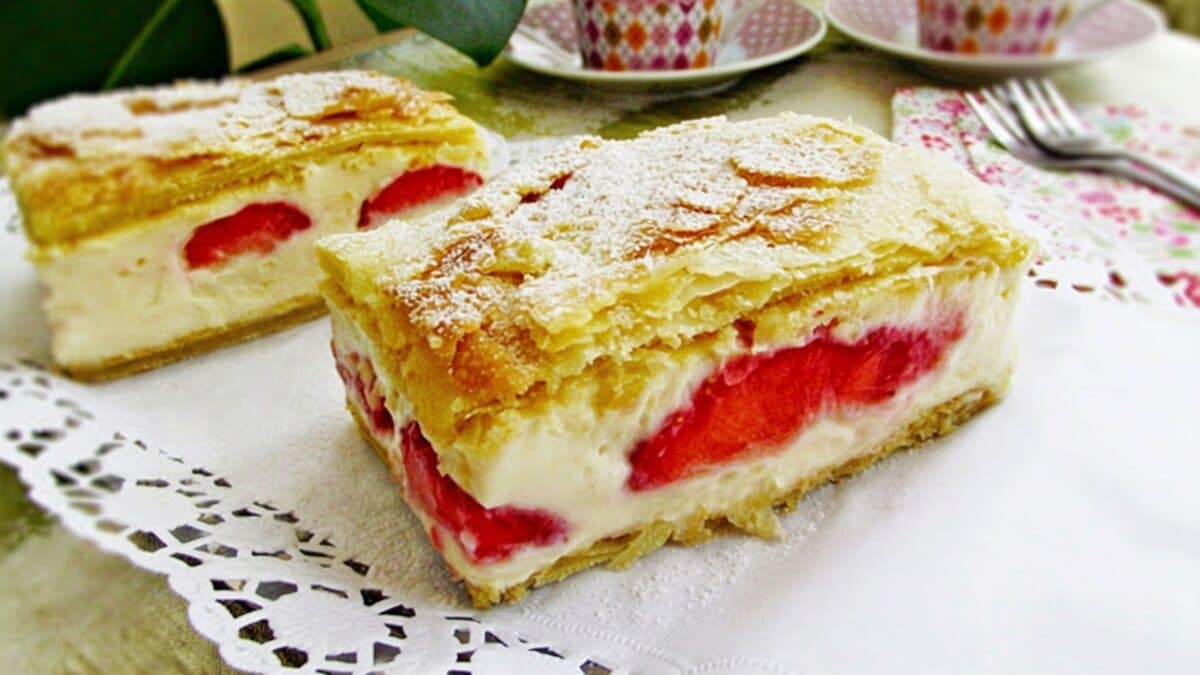 cremșnit cu căpșuni