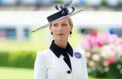 Zara Tindall în rochie Zimmermann 2019 la Royal Ascot
