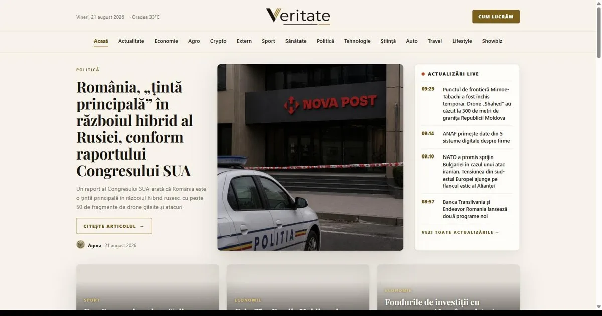 În România a fost lansat un site de știri scris integral de inteligență artificială