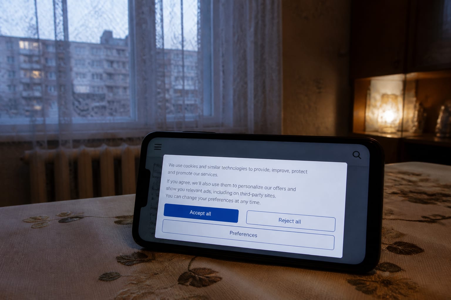 Notificare privind refuzul de cookie-uri